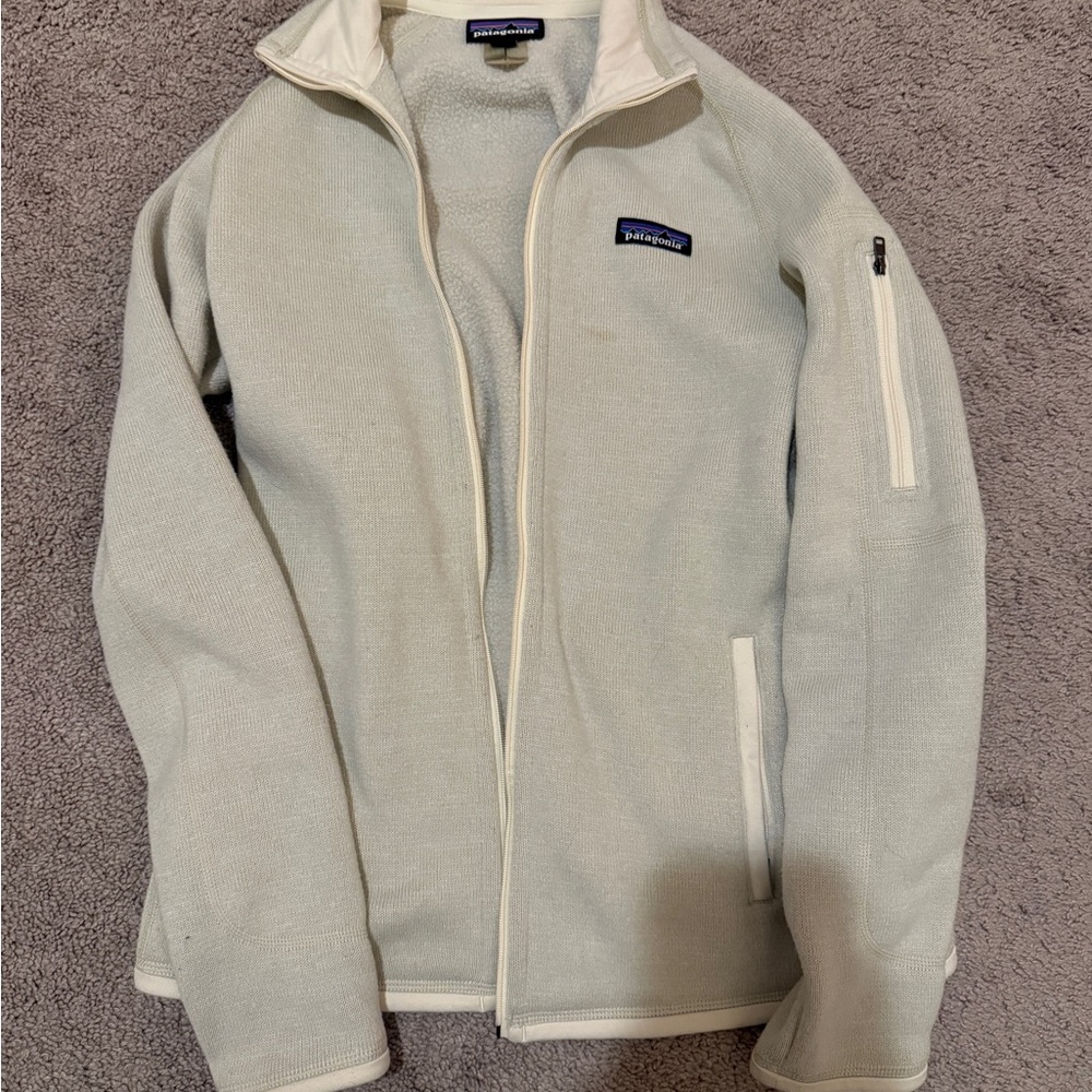 Patagonia Cream Fleece-Lined Jacket